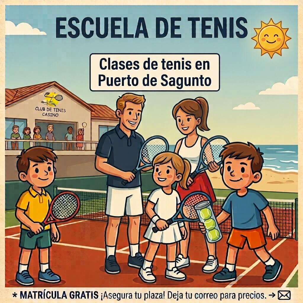 Escuela de tenis en Sagunto